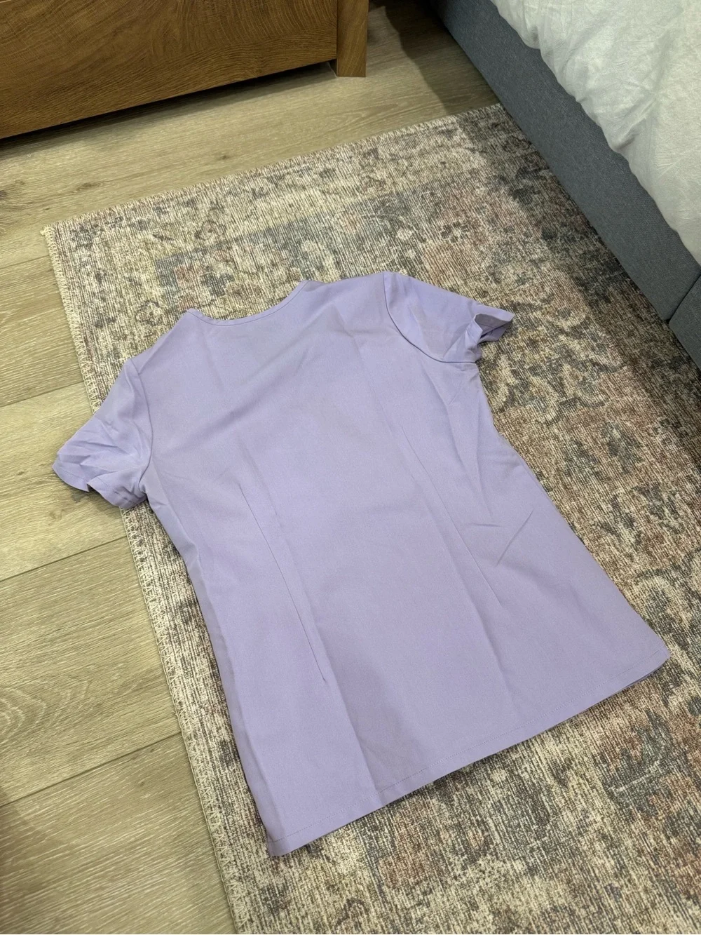 Figs Lavender V-neck Scrub Top and Pants